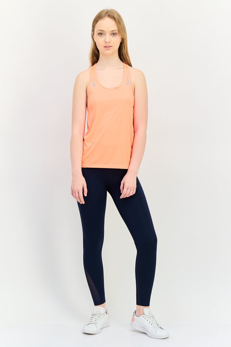 Nike Women Dri Fit Sleeveless Running Tank Top, Coral - Image 4